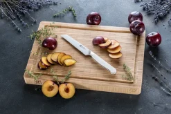 Clearance Zwilling Pro Le Blanc serrated all-purpose knife 13 cm, White-stainless steel WhiteSilver-coloured