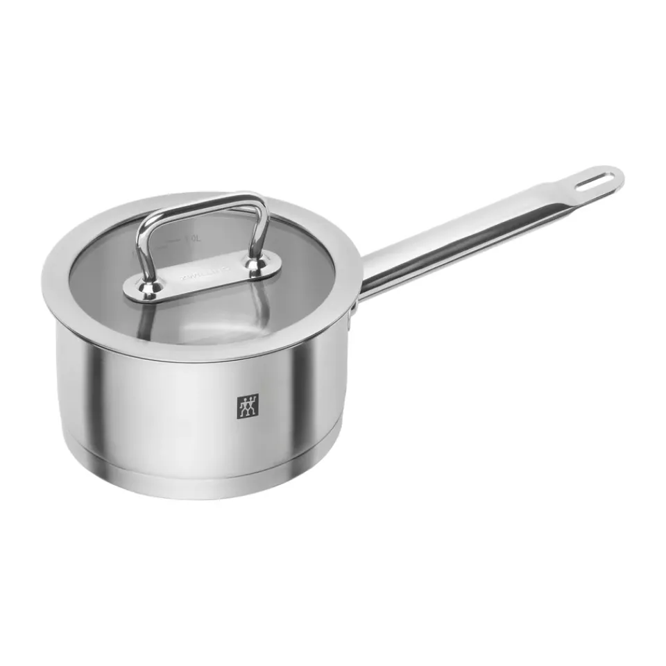 Best Zwilling Pro saucepan with glass lid stainless steel, 1.5 L Silver-coloured