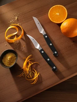 Vegetable Knives^Zwilling Pro vegetable knife 9 cm, Black-stainless steel Silver-coloured