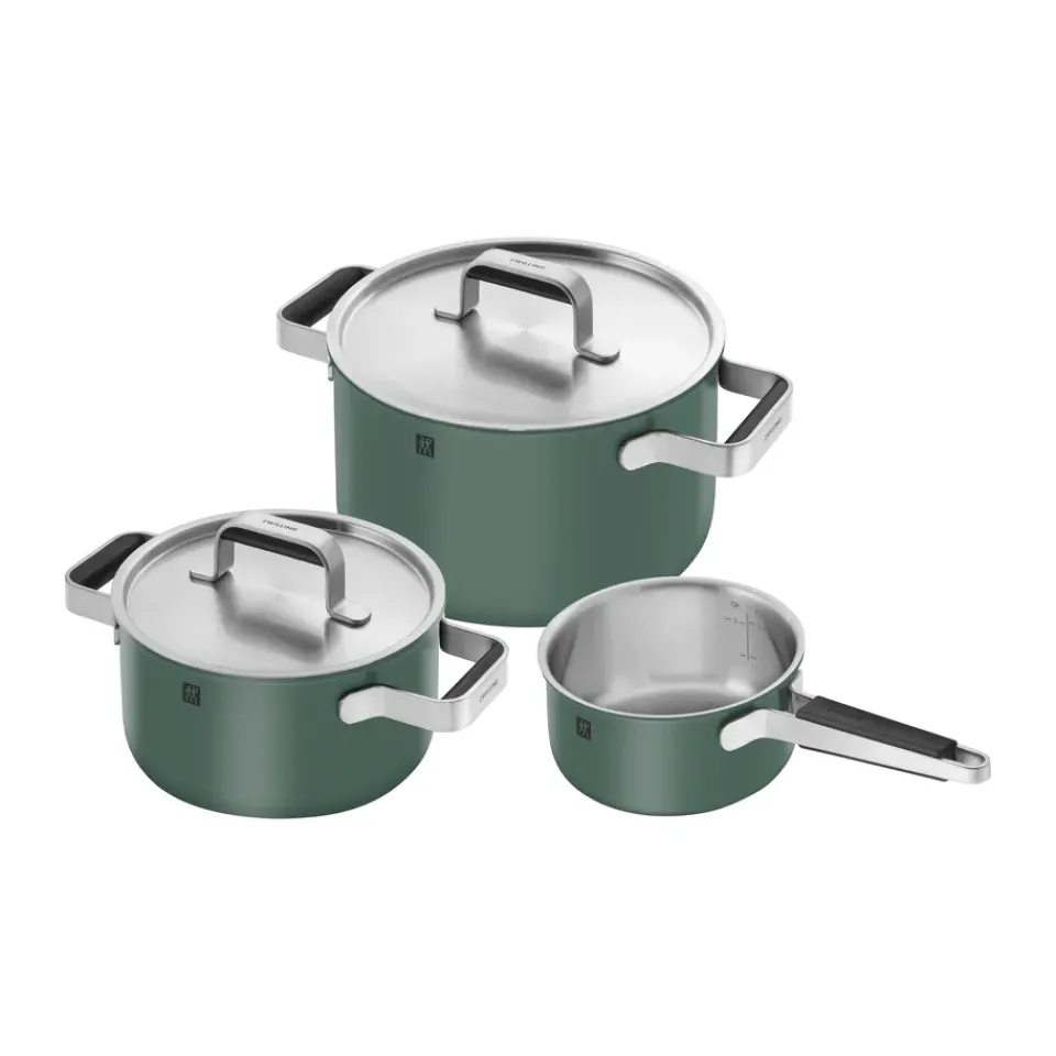 Saucepan Sets^Zwilling Pure saucepan set 5 pieces, Green