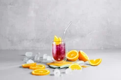 Wine & Barware^Zwilling Sorrento straws with bend 4-pack, Clear Transparent
