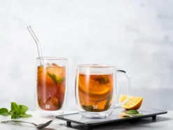 Wine & Barware^Zwilling Sorrento straws with bend 4-pack, Clear Transparent