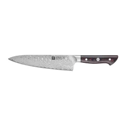Chef Knives^Zwilling Tanrei chef's knife Gyutoh 20 cm, Damascus-black Silver-coloured